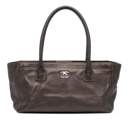 Top Quality Chanel Small Metallic Calfskin Executive Cerf Tote (SHG-DqfQFt)