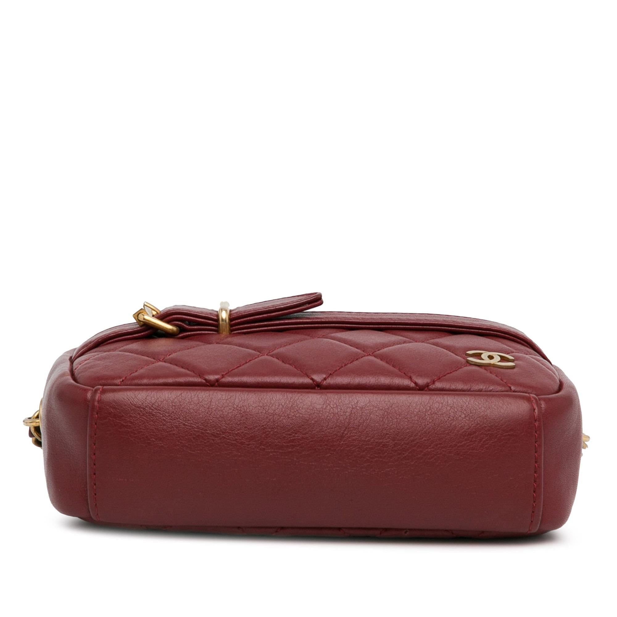 Top Quality Chanel Small Quilted Lambskin Buckle Camera Bag (SHG-xw9Eo6)
