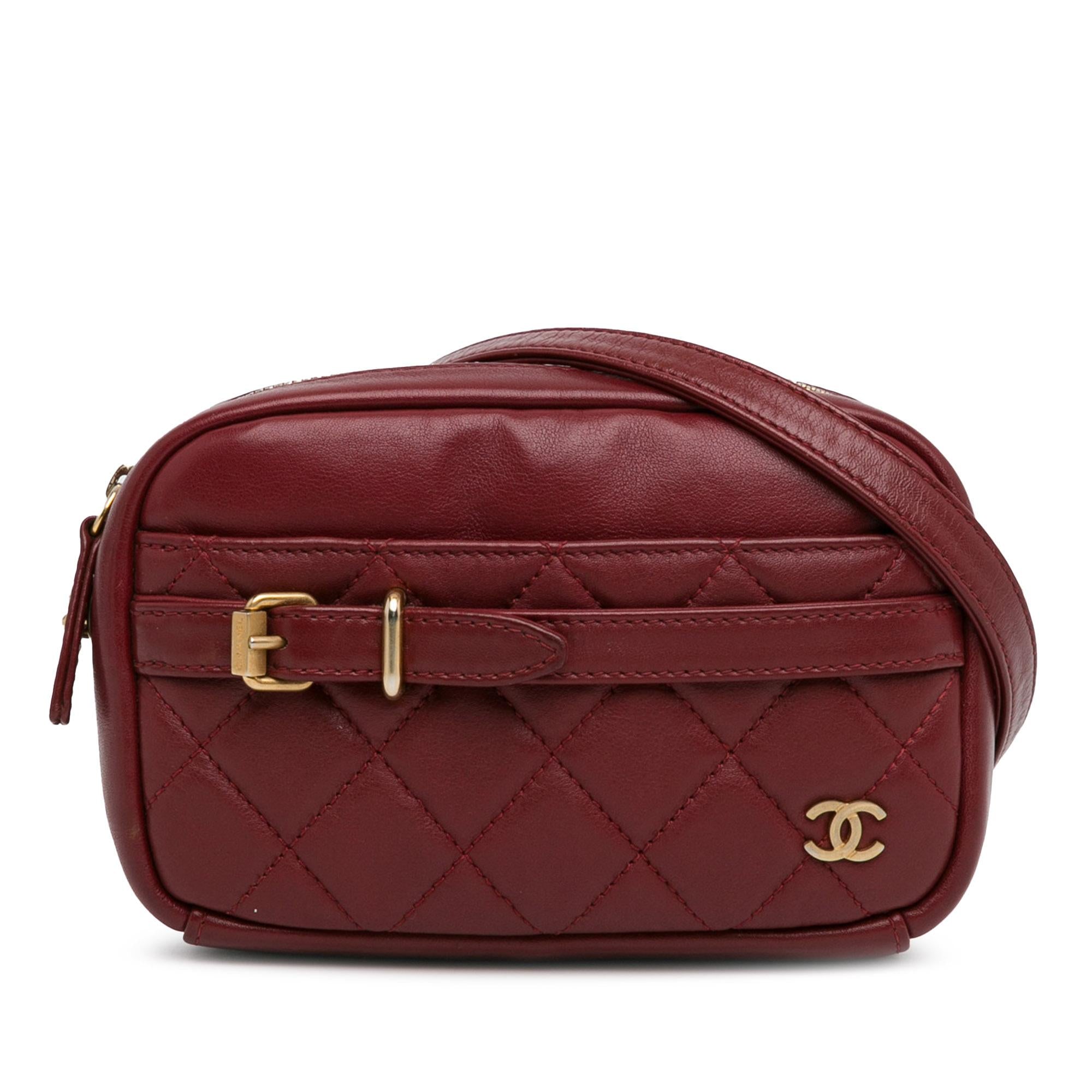 Top Quality Chanel Small Quilted Lambskin Buckle Camera Bag (SHG-xw9Eo6)