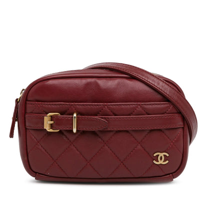Top Quality Chanel Small Quilted Lambskin Buckle Camera Bag (SHG-xw9Eo6)