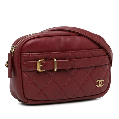 Top Quality Chanel Small Quilted Lambskin Buckle Camera Bag (SHG-xw9Eo6)