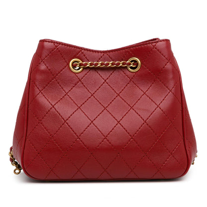 Top Quality Chanel Small Stitched Calfskin Egyptian Amulet Drawstring Bucket Bag (SHG-hm9mZm)