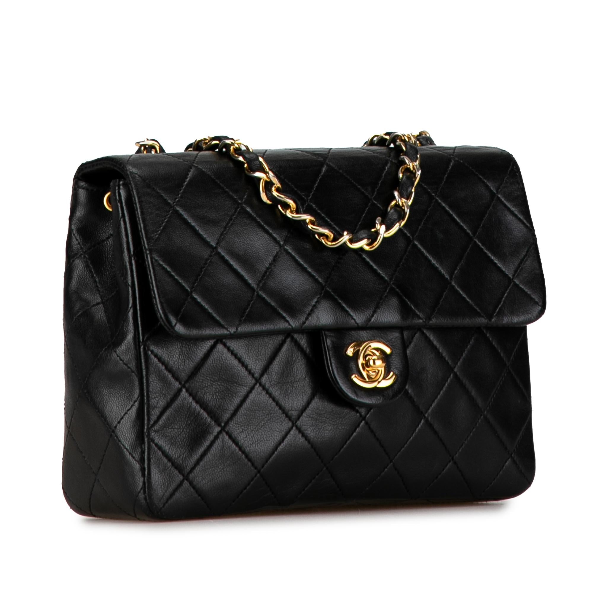 Top Quality Chanel Square Classic Quilted Lambskin Flap (SHG-NCKAmV)