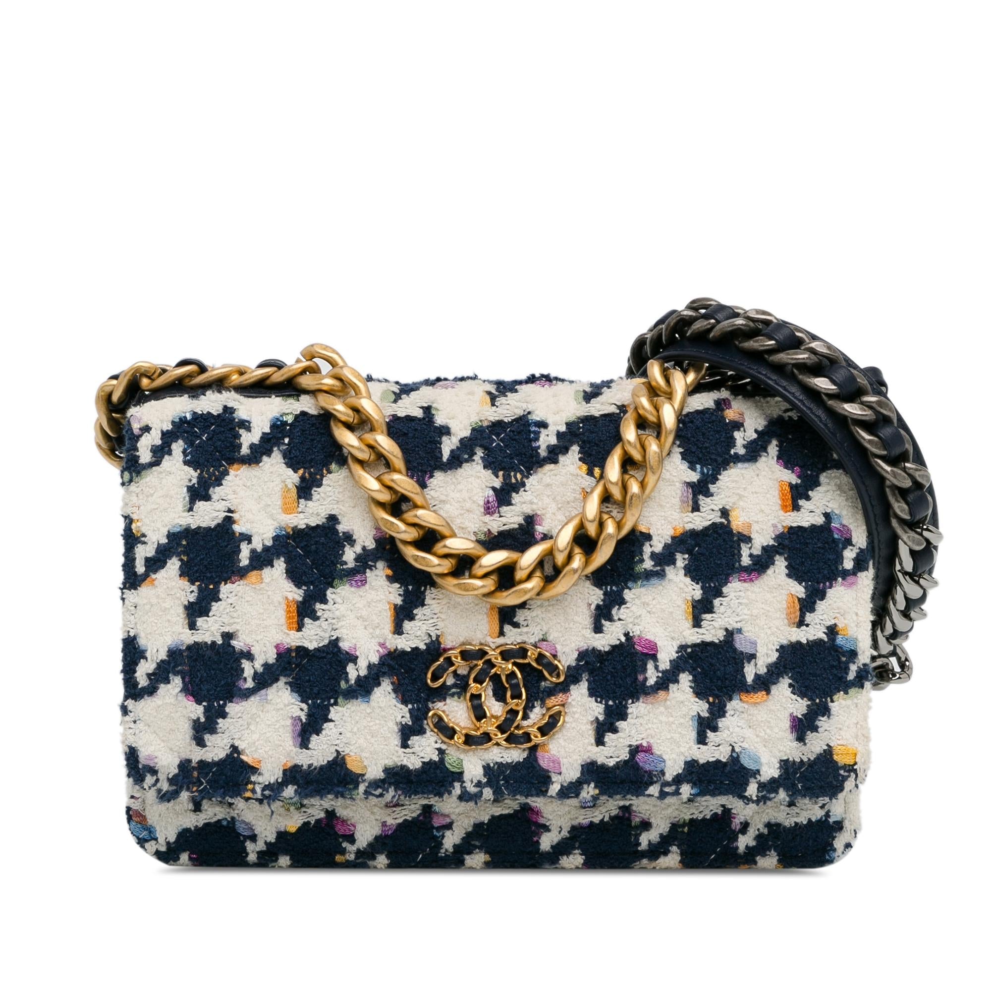 Top Quality Chanel Tweed 19 Wallet On Chain (SHG-9xTfCo)