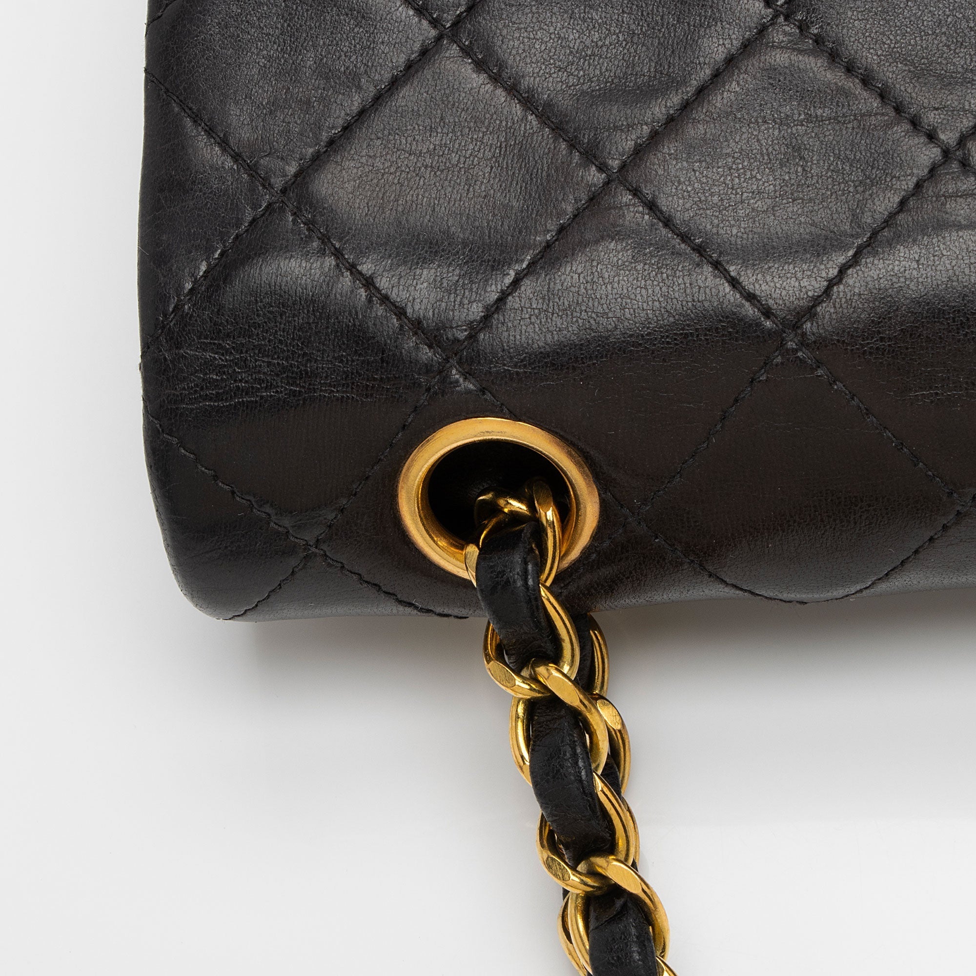 Top Quality Chanel Vintage Lambskin Classic Small Double Flap Bag (SHF-wNnnBD)