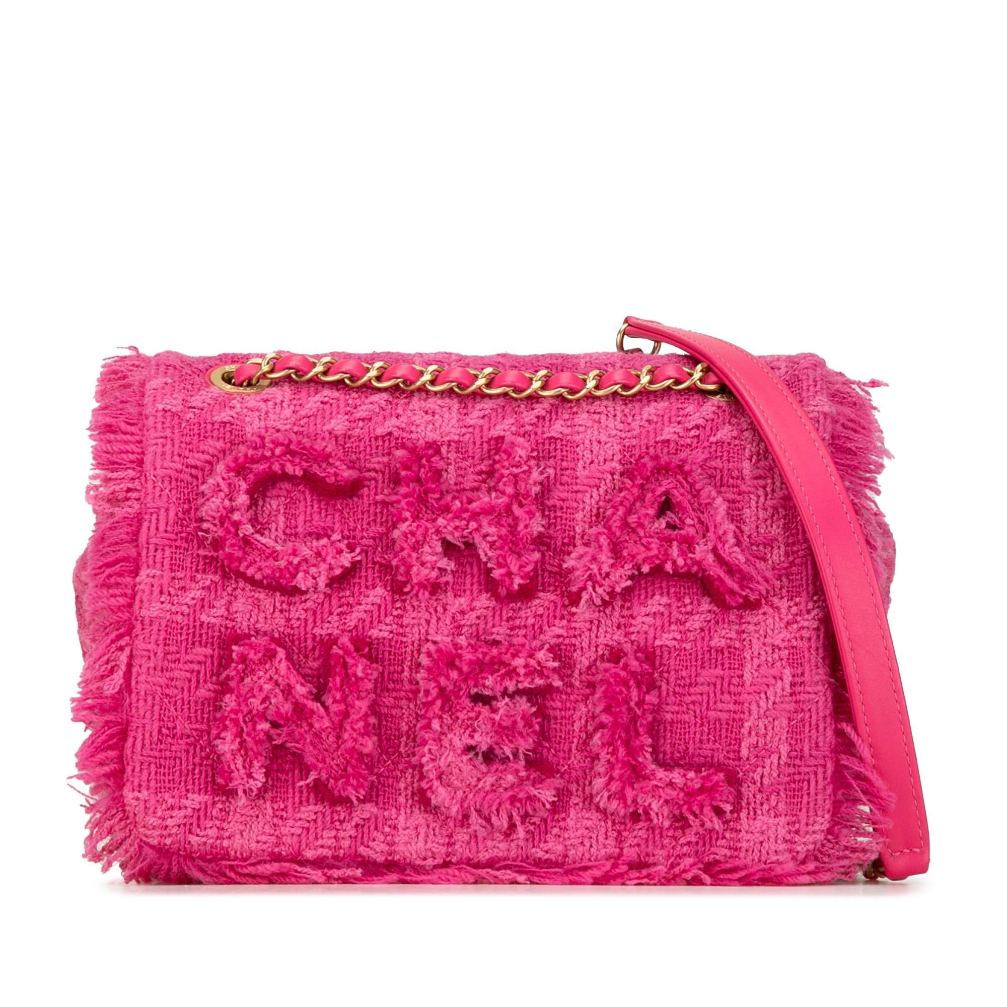 Top Quality Chanel Wool Tweed Giant Logo Flap (SHG-DQ7HUa)