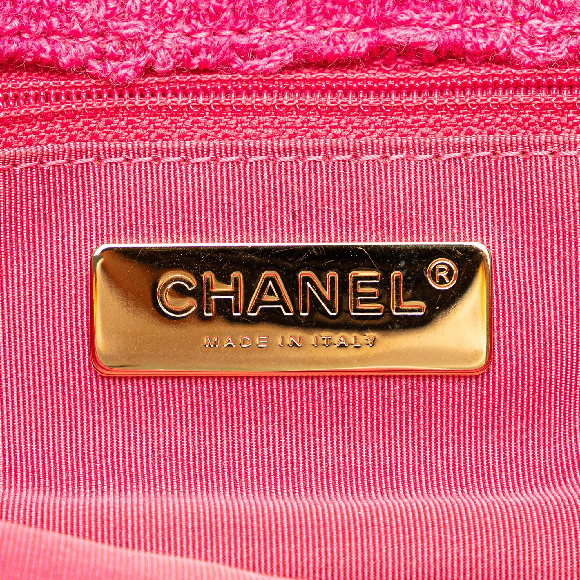 Top Quality Chanel Wool Tweed Giant Logo Flap (SHG-DQ7HUa)