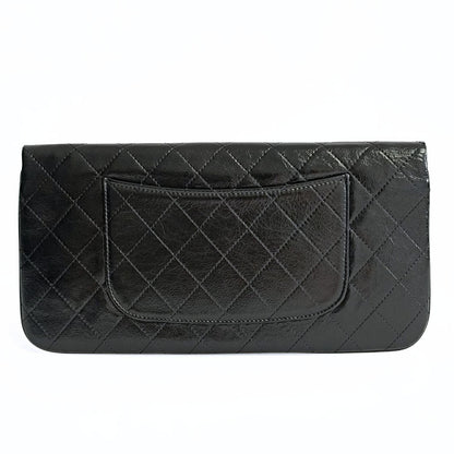 Top Quality Chanel Clutch handbag in matelasse black leather
