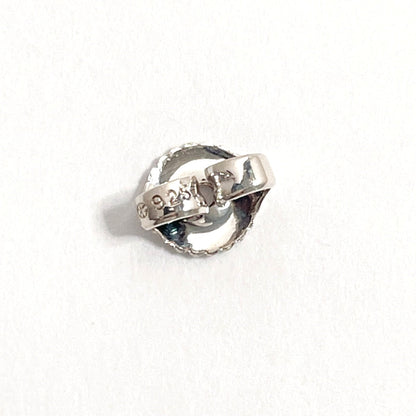 Top Quality Chanel Silver 925 Oval Logo Plate Earrings