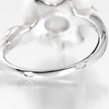 Top Quality Chanel Camellia Ring K18WG Ceramic Diamond