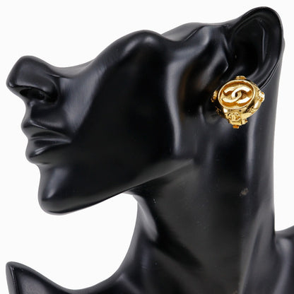Top Quality Chanel Coco Mark Vintage Gold Earrings