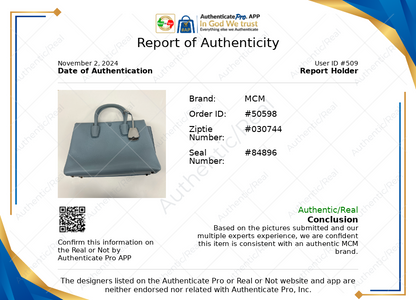 Handbag Luxury Designer By Mcm In Blue. Size:Medium