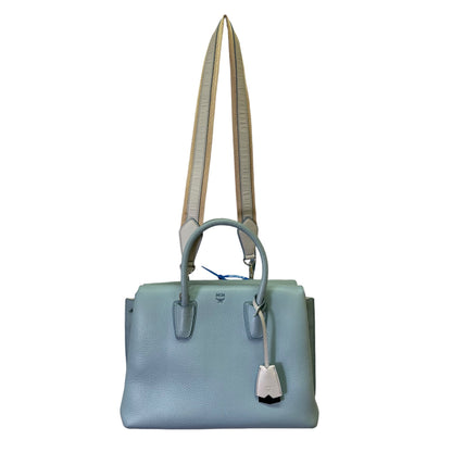 Handbag Luxury Designer By Mcm In Blue. Size:Medium