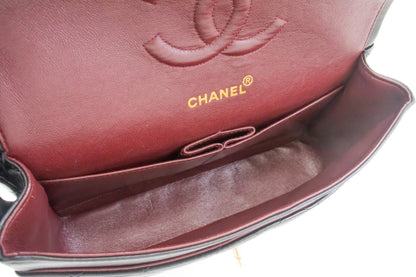 Top Quality Chanel Classic Double New 10 Chain Shoulder Bag Black Lambskin