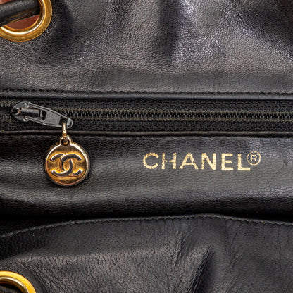 Top Quality Chanel Top Quality Chanel Vintage Quilted Lambskin Drawstring Backpack
