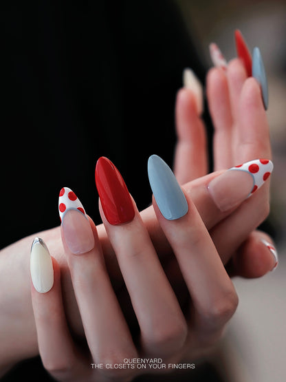 Summer Cute Dopamine Style Press-On Nails