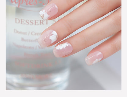 Floral Field Hand-Painted Cherry Blossom Press-On Nails