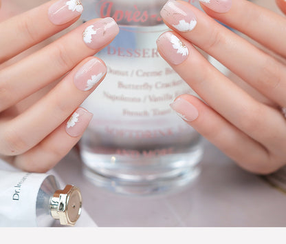 Floral Field Hand-Painted Cherry Blossom Press-On Nails