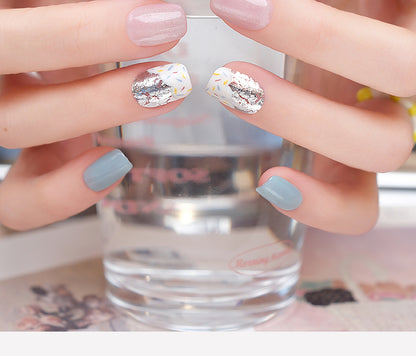 Sweetheart Milk Foam Soft Pastel Press-On Nails