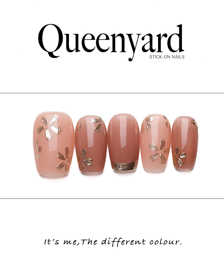 Swirl Nude Press-On Nails - Versatile Soft Style