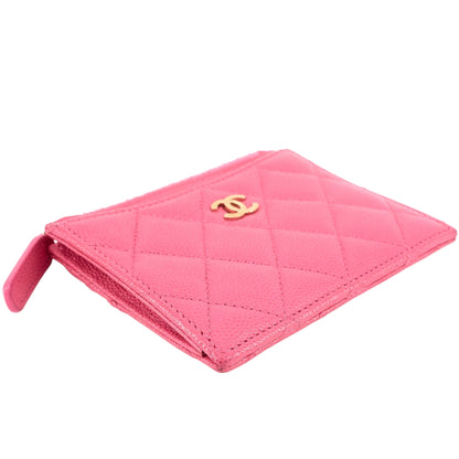 Top Quality Chanel Classic Zip Caviar Leather Cardholder