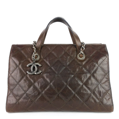 Top Quality Chanel CC Crave Glazed Caviar Tote Bag