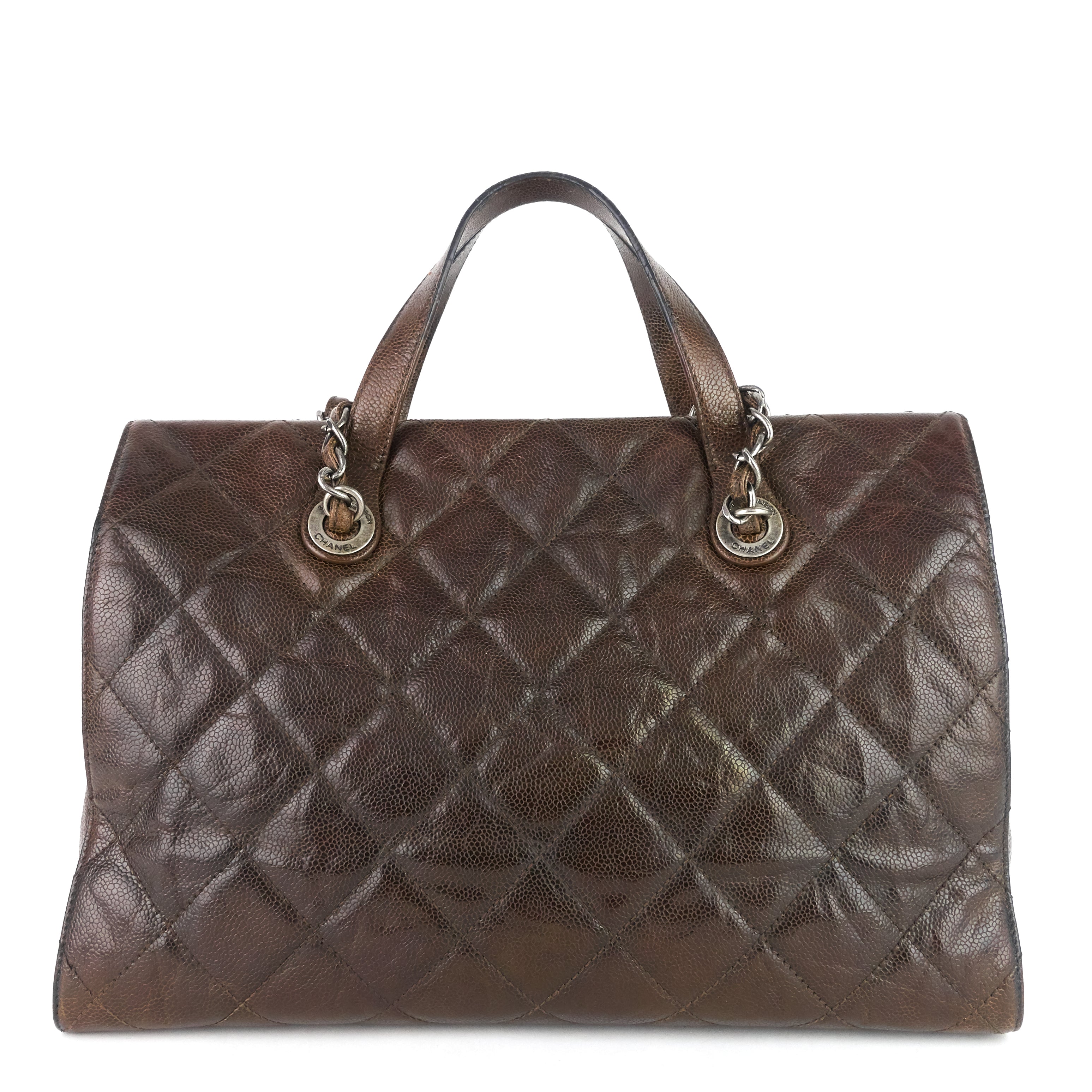 Top Quality Chanel CC Crave Glazed Caviar Tote Bag
