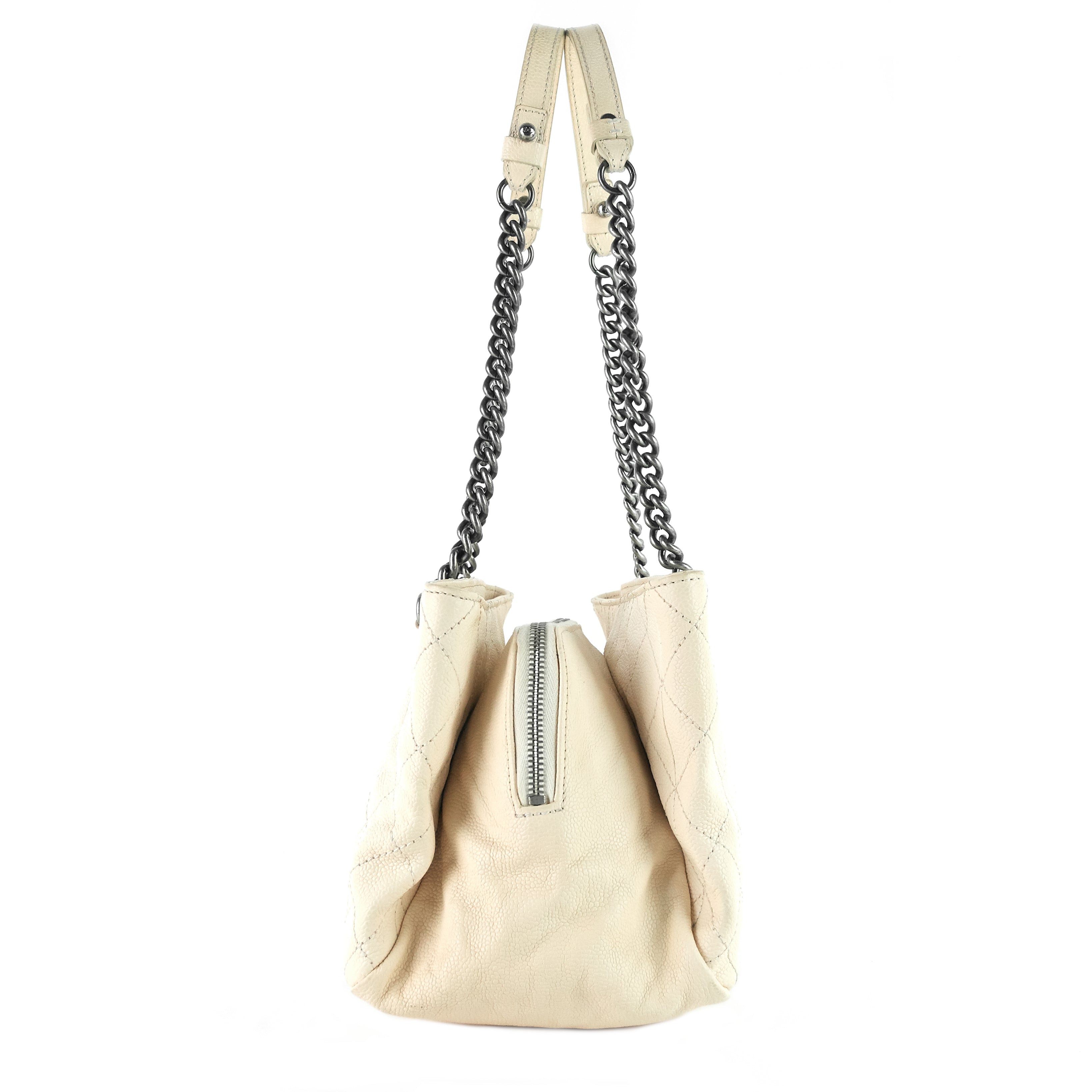 Top Quality Chanel Chic Small Matelasse Caviar Leather Tote Bag