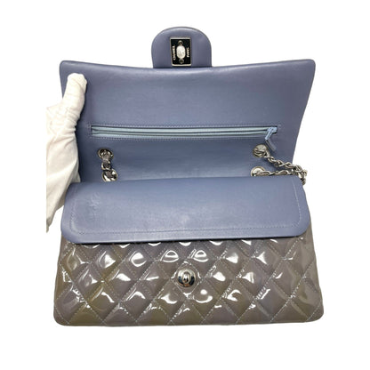 Top Quality Chanel Top Quality Chanel Classic Patent Medium Double New Bag - Grey
