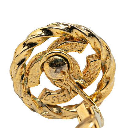 Top Quality Chanel Coco Mark Rhinestone Clip Earrings