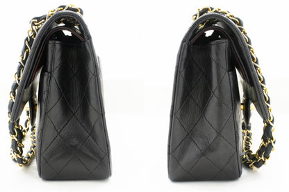 Top Quality Chanel Classic Double New 10 Chain Shoulder Bag Black Lambskin
