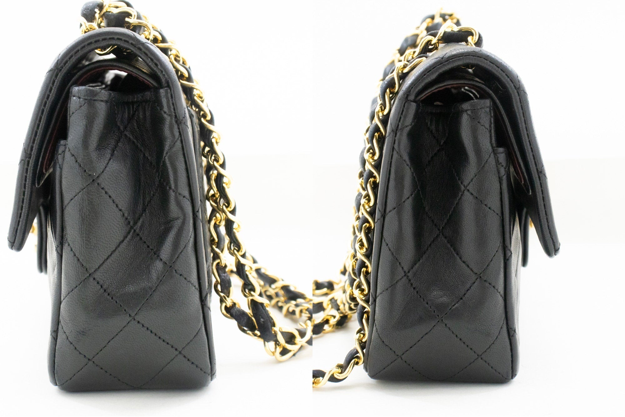 Top Quality Chanel Classic Double New 9 Chain Shoulder Bag Black Lambskin