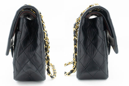 Top Quality Chanel Classic Double New 10 Chain Shoulder Bag Black Lambskin