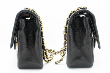 Top Quality Chanel Classic Double New 10 Chain Shoulder Bag Black Lambskin
