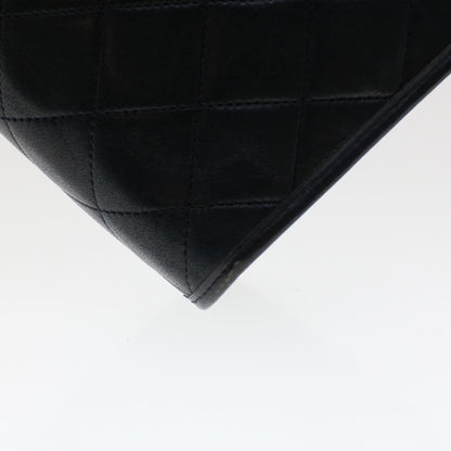 Top Quality Chanel Clutch Bag Lamb Skin Black CC Auth am4611