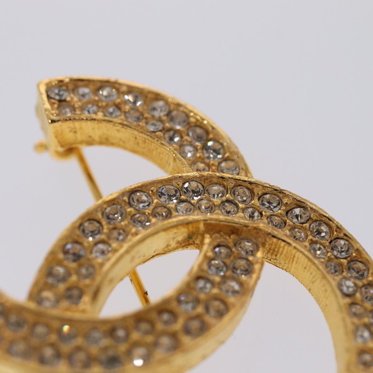 Top Quality Chanel COCO Mark Brooch metal Gold CC Auth am6769