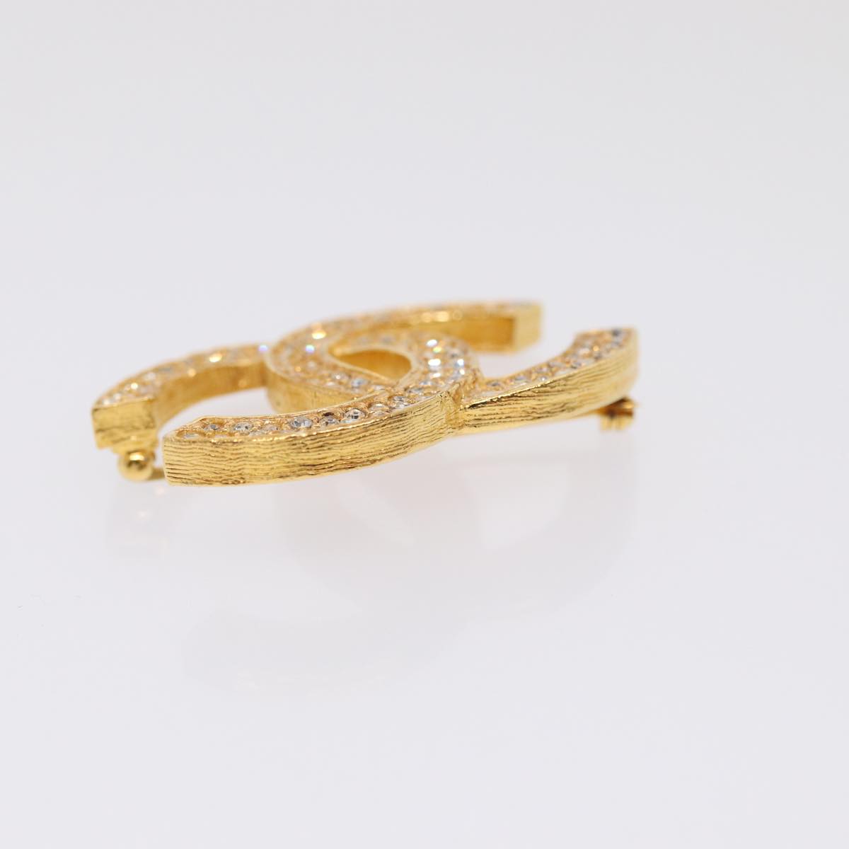 Top Quality Chanel COCO Mark Brooch metal Gold CC Auth am6769