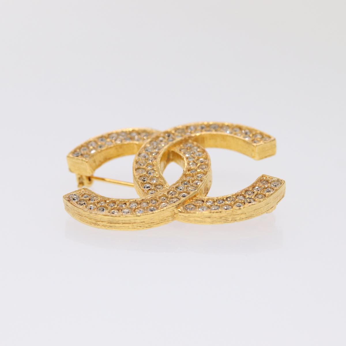 Top Quality Chanel COCO Mark Brooch metal Gold CC Auth am6769