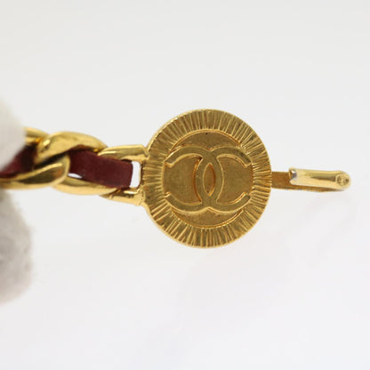 Top Quality Chanel COCO Mark Chain Belt Red CC Auth ar10386B