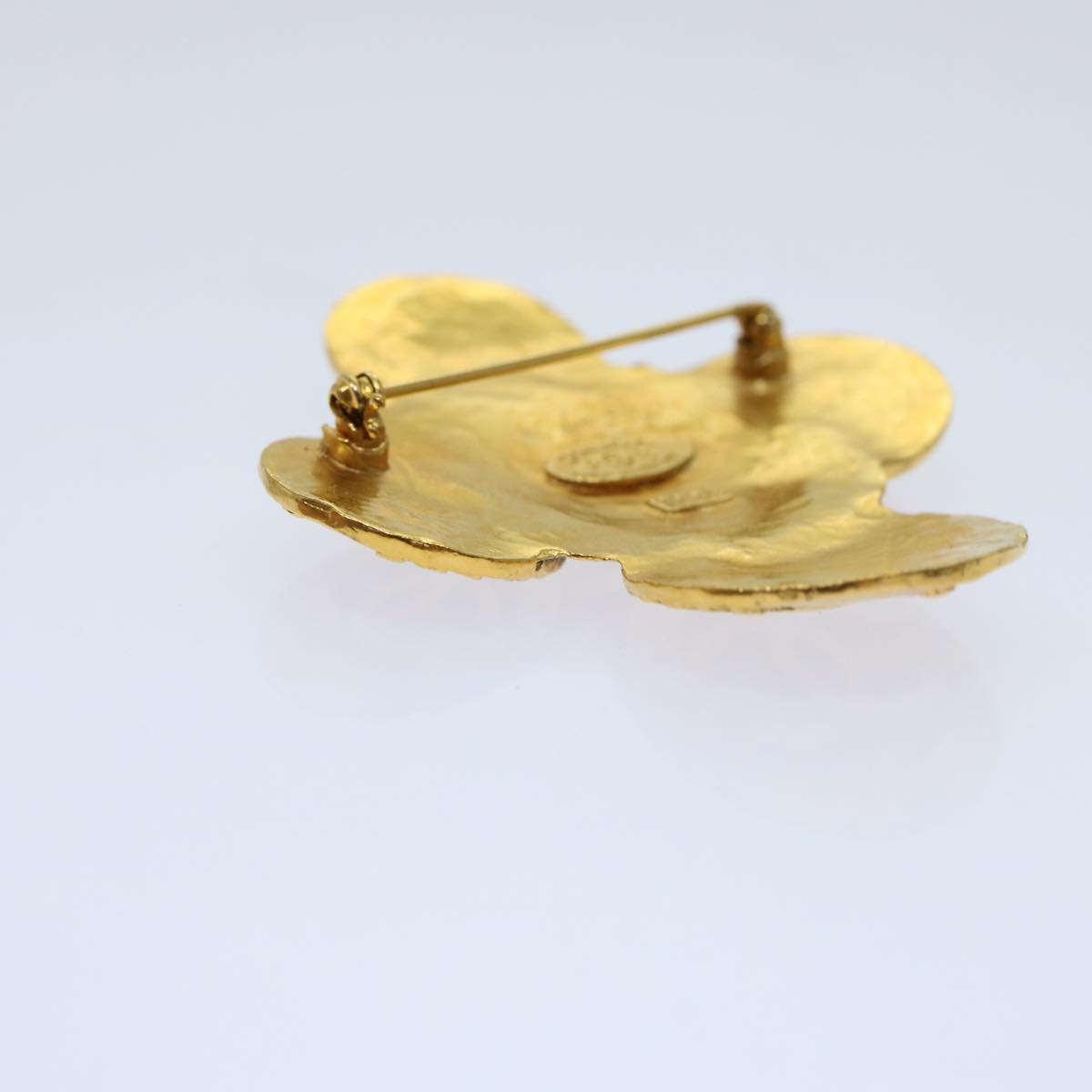 Top Quality Chanel COCO Mark Brooch metal Gold CC Auth ar11604B