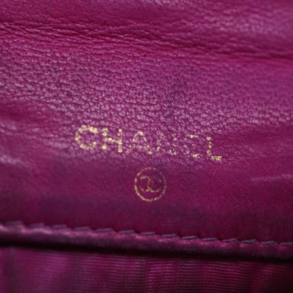 Top Quality Chanel COCO Mark Coin Purse Caviar Skin Pink CC Auth ar11706