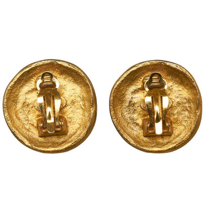 Top Quality Chanel Vintage Cocomark Round Stamp Earring Gold  Ladies Top Quality Chanel (. Paris)
