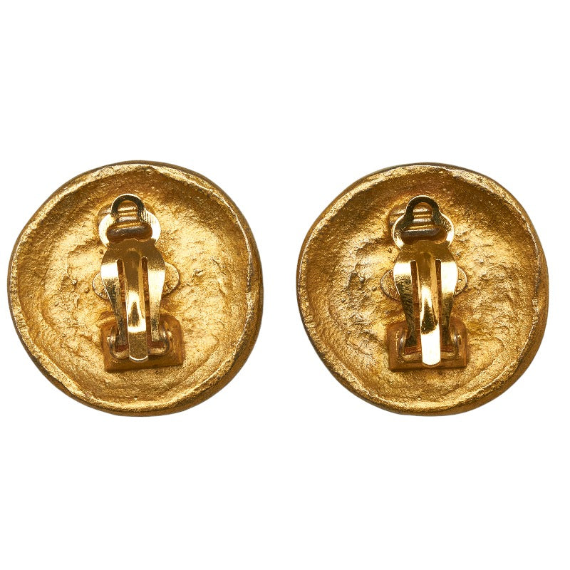 Top Quality Chanel Vintage Cocomark Round Stamp Earring Gold  Ladies Top Quality Chanel (. Paris)