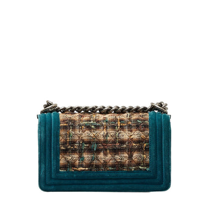 Top Quality Chanel Top Quality Chanel Shoulder Bag Canvas/Sweater/Leather Green Beaches Ladies and Gentlemen