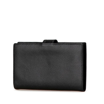 Top Quality Chanel Caviar Skin Coco Mark Long Wallet A13498