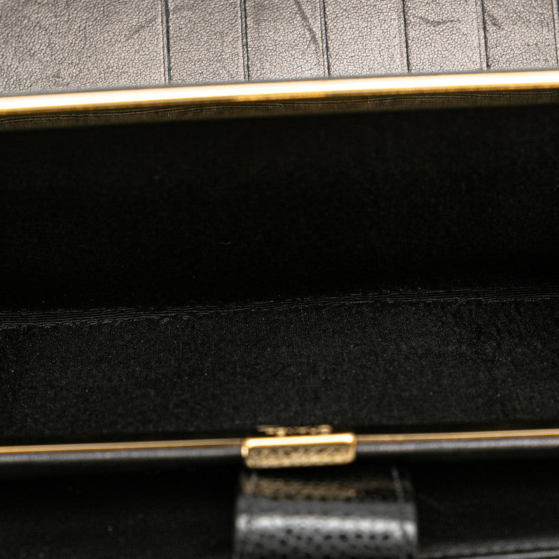 Top Quality Chanel Caviar Skin Coco Mark Long Wallet A13498