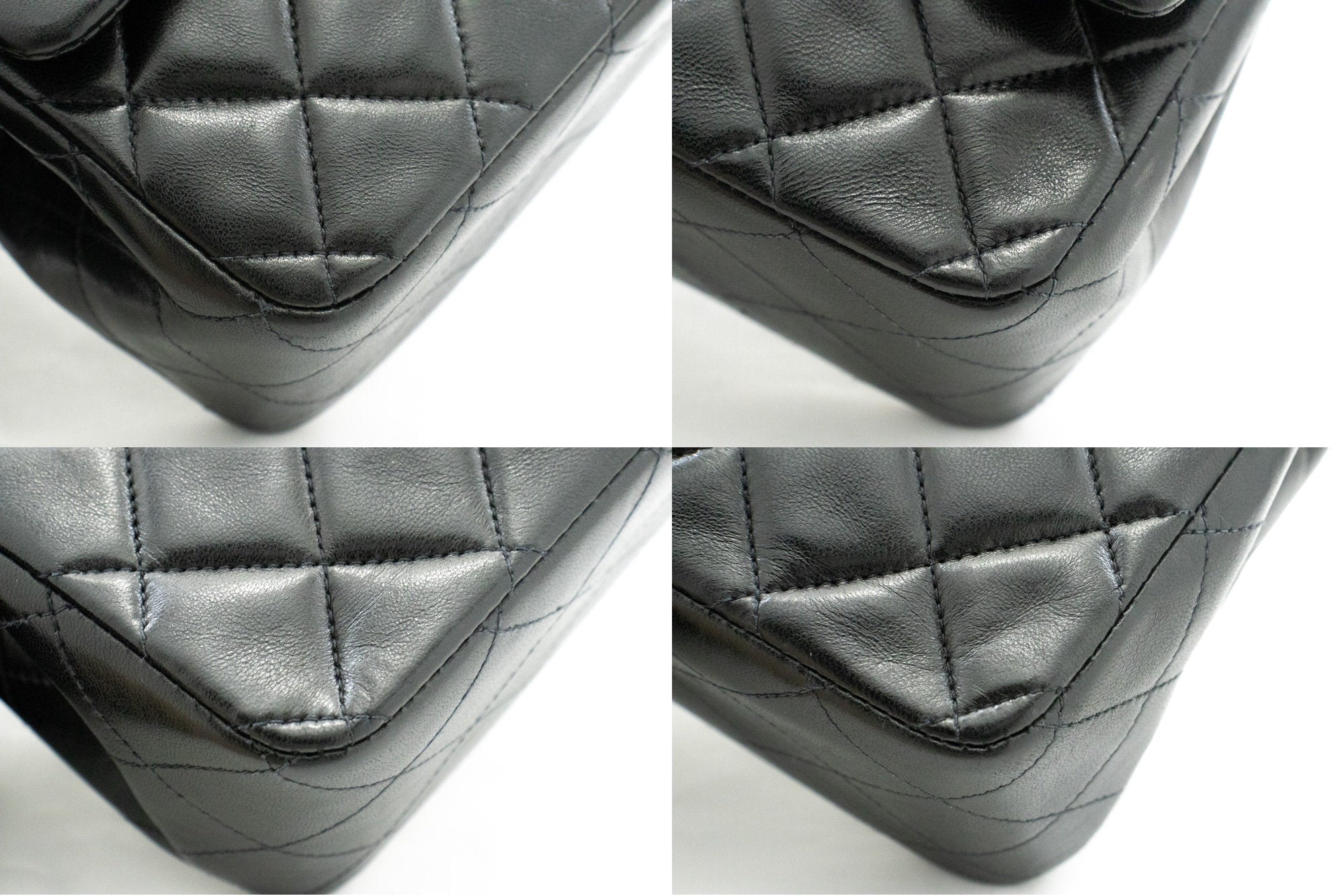 Top Quality Chanel Classic Double New 10 Chain Shoulder Bag Black Lambskin