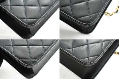 Top Quality Chanel Chain Shoulder Bag Clutch Black Quilted New Lambskin Purse