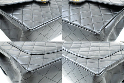 Top Quality Chanel Classic Large 11 Chain Shoulder Bag New Black Lambskin