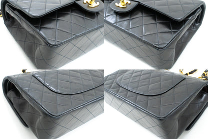 Top Quality Chanel Classic Double New 10 Chain Shoulder Bag Black Lambskin